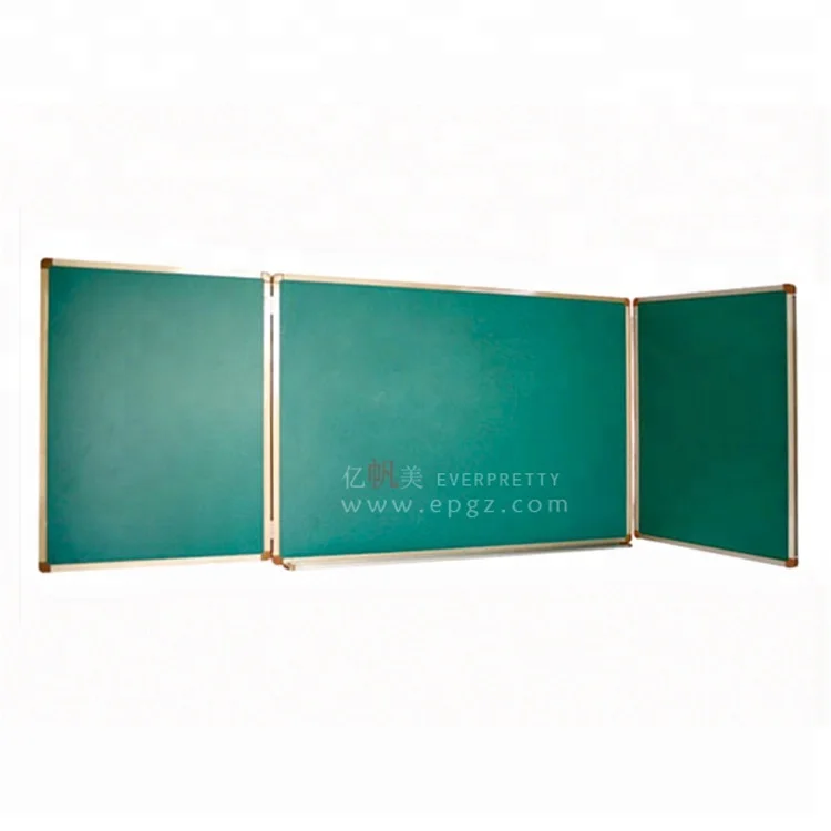 Teacher Use Green Folding Slate Chalkboard 4000*1200mm Of School Chalkboard