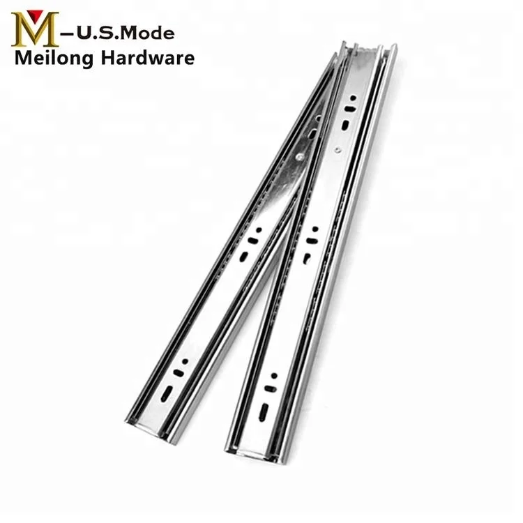 Furniture Hardware Telescopic Channel Drawer Slide / Extending Table Slide