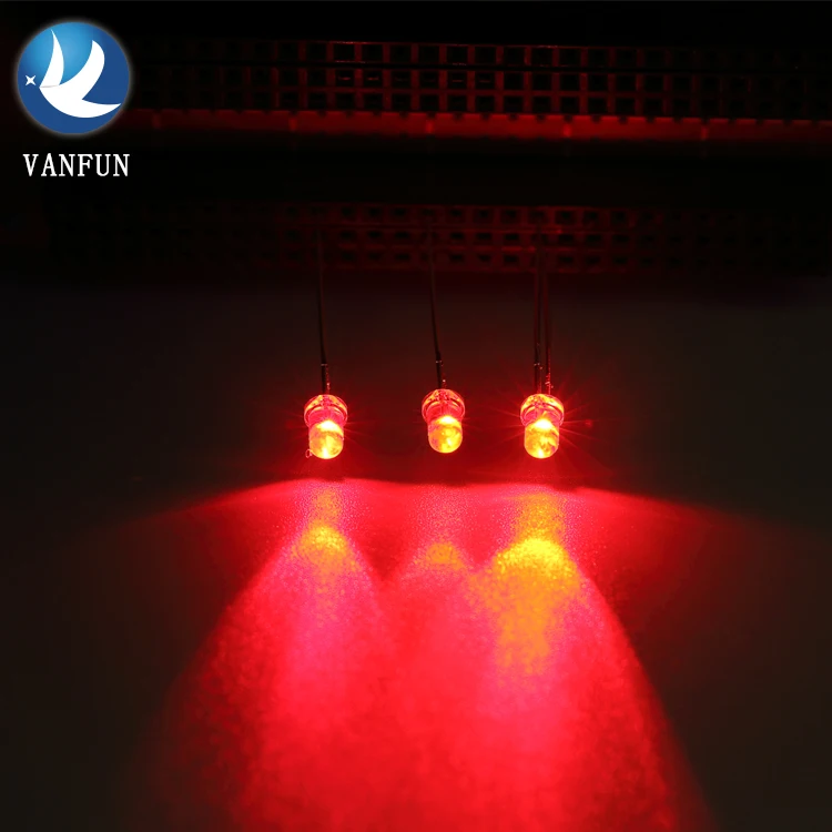 Factory Price Ultra-Bright 3mm 5mm Red Multi-Color LED Diode 620nm 625nm Lamp Type