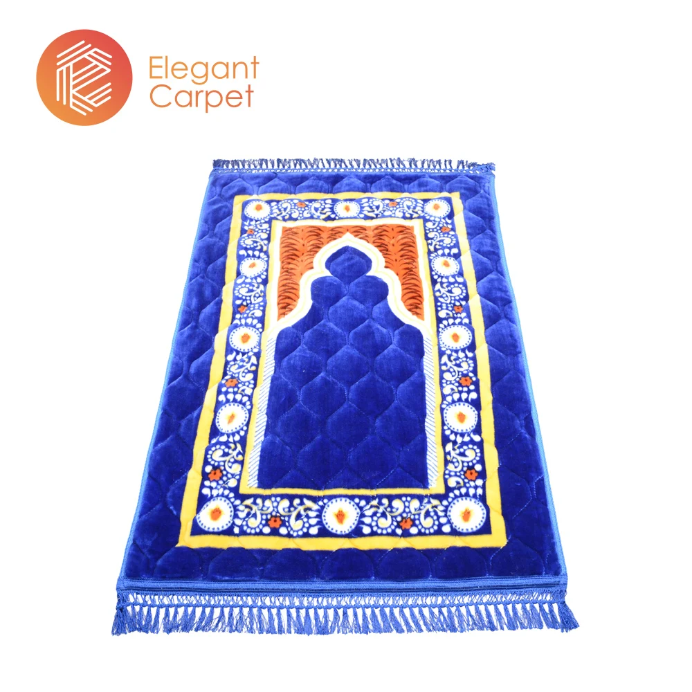 custom size 100% polyester fabric foldable mini islamic muslim kids prayer mat