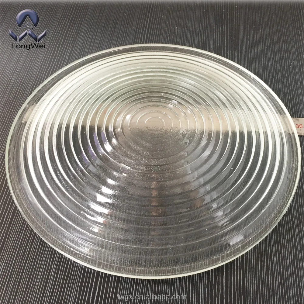 high quality diameter 300mm borosilicate glass Lighting Optical Fresnel lens