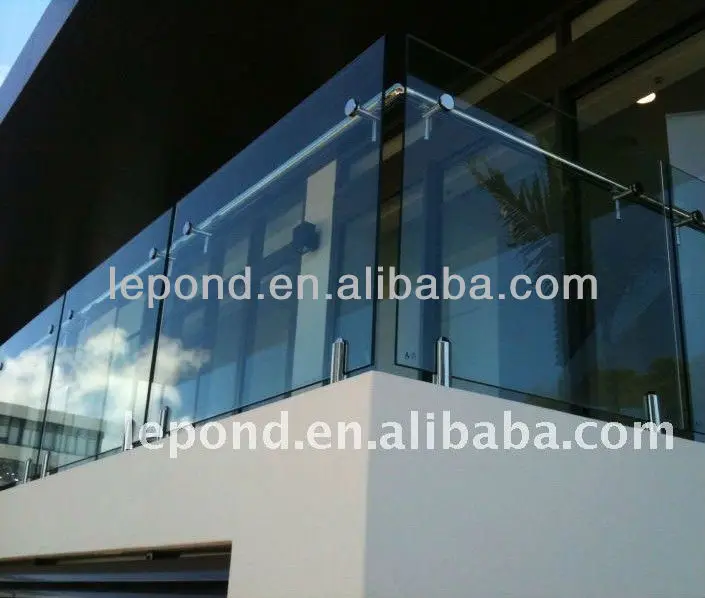 baluster tempered glass balcony railing designs