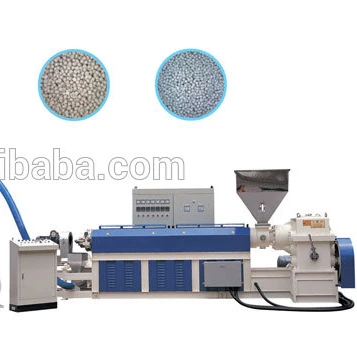 PE PP PVC Granulator High Quality Twin Rolls Pelletizing Machine Plastic Extruder