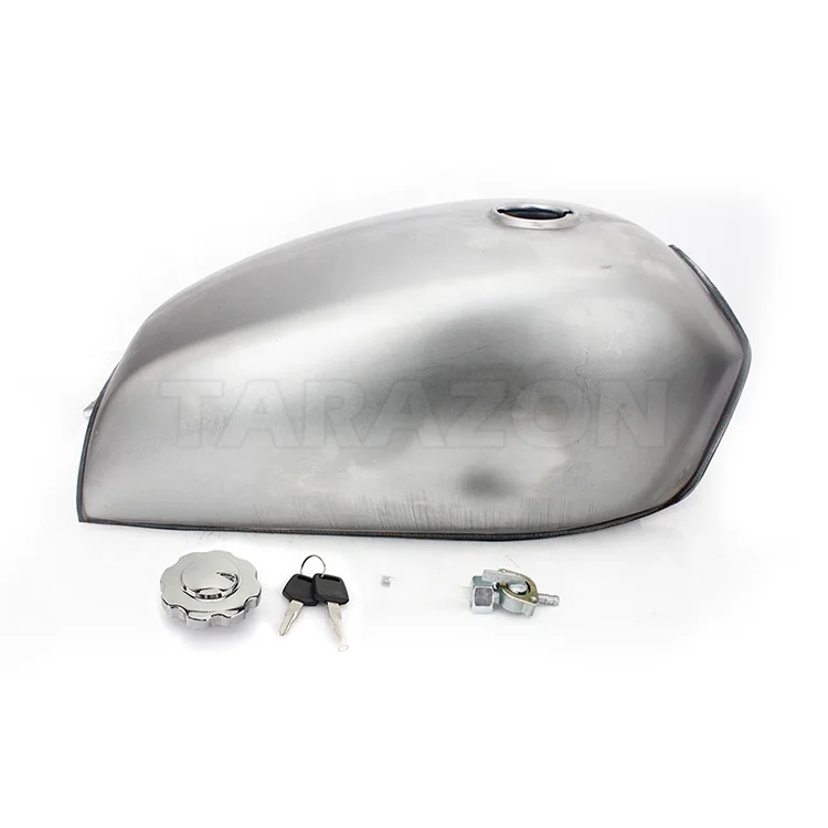 Custom cafe racer motorcycle gas fuel tank