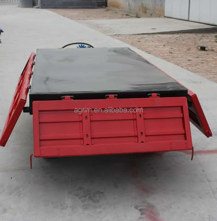 farm machine 2 ton single axle small farm tractor trailer