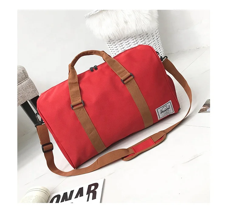 High Quality Canvas Travel Bag Large Capacity Folding Duffle Bag Organizer Luggage Weekend Bag