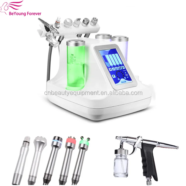 
6 in 1 Hydra Cleaning Water Jet Beauty machine facial care oxygen equipment small bubble machine 