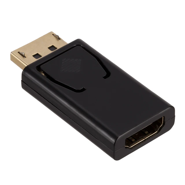 Gold Nickel Plated Standard DisplayPort Male DP to HDMI Female Converter head Adapter 1080P Video Audio Connector