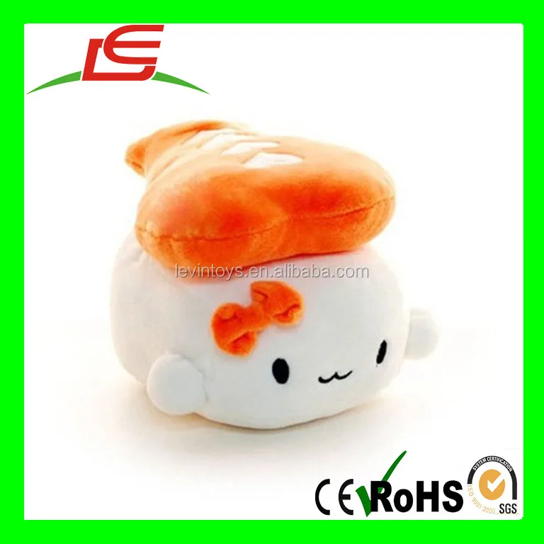Japanese Food Sushi Small Cushion Gift Plush Toy Decoration Pillow Hit Gift Toy Shrimp