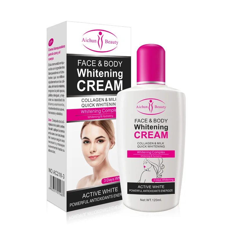 Aichun beauty лучший увлажняющий быстрый 3 дня лосьон для тела натуральный уход черный отбеливающий крем кожи