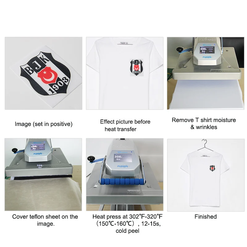 Custom logo printing fabric 3d label flock heat transfer sticker for clothes