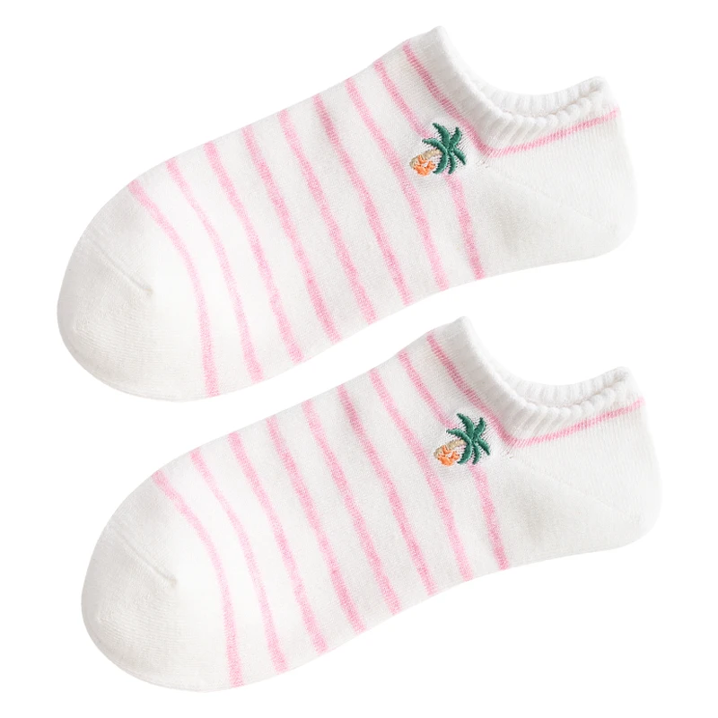
cute caramella socks white female mermaid socks woman pink 