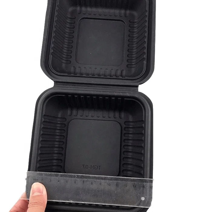 EcoNewLeaf  Disposable Corn Starch Biodegradable Food Packaging Lunch Box Clamshell Take Out Food Container