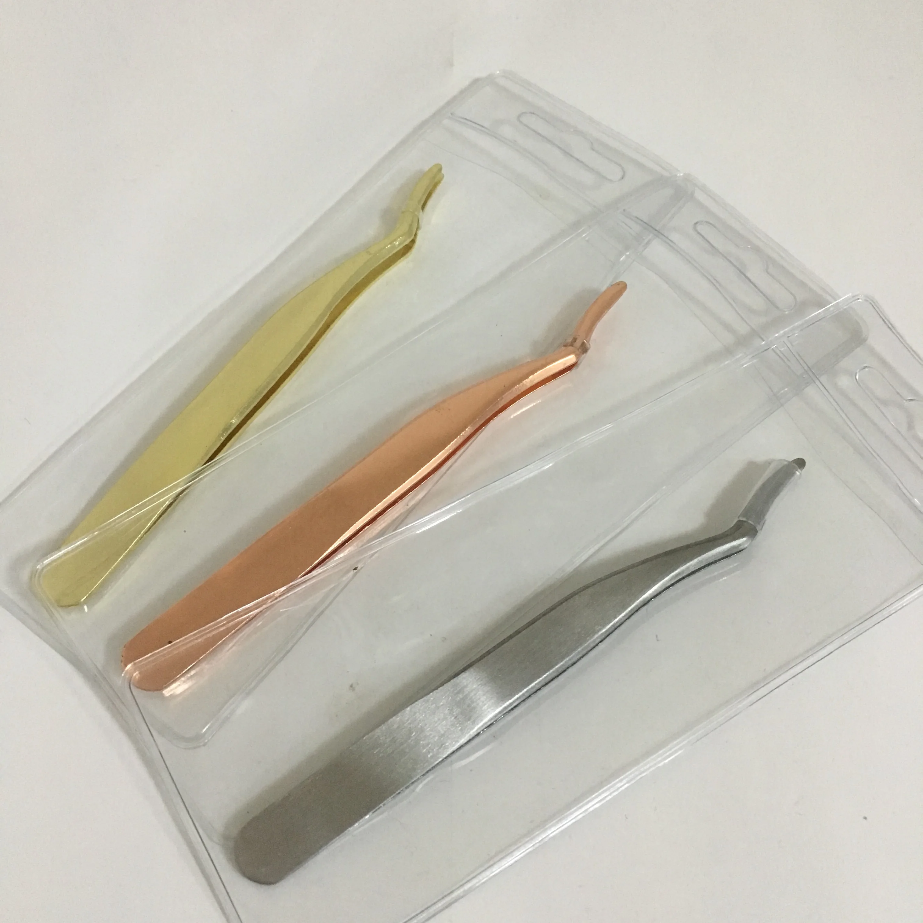 
3D mink eyelashes private label eyelash applicator,custom packaging private label rose gold False Eyelashes Tweezer 