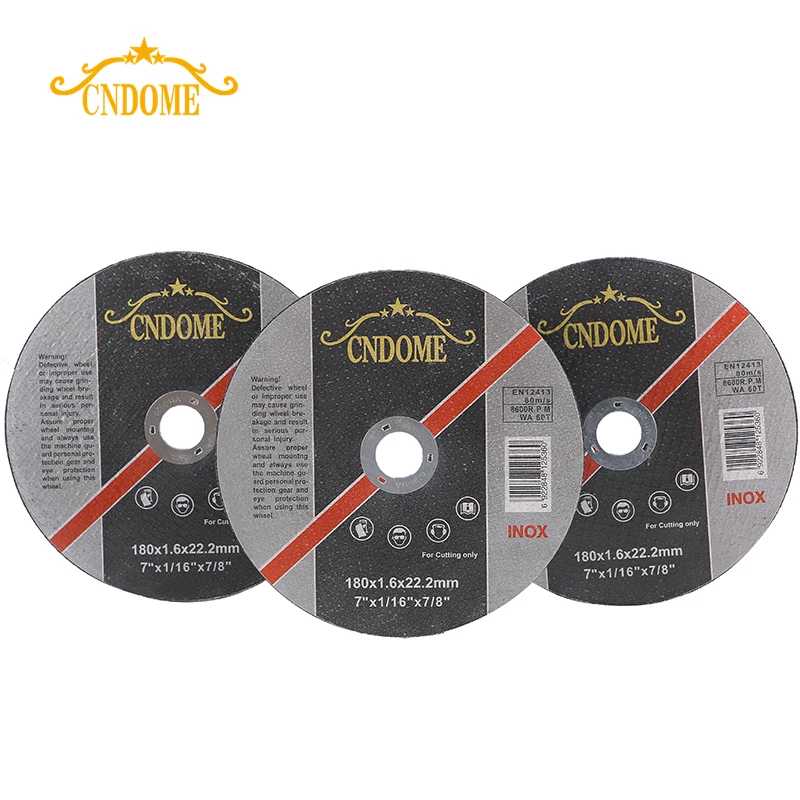 Абразивный режущий диск 7 дюймов-180x1,6x22,2 мм для металла, стали, нержавеющей стали