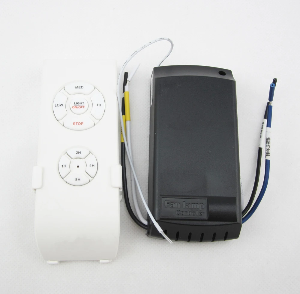 Беспроводной Выключатель для потолочного вентилятора, лампа с дистанционным управлением, с временем и скоростью