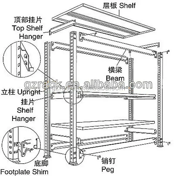 Medium-sized factory warehouse shelves, pharmacy shelves, coat racks