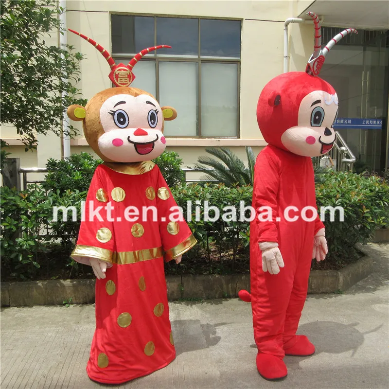 
Adult age group OEM supplier promotion cheap adult classical Chinese new year mascot costume 
