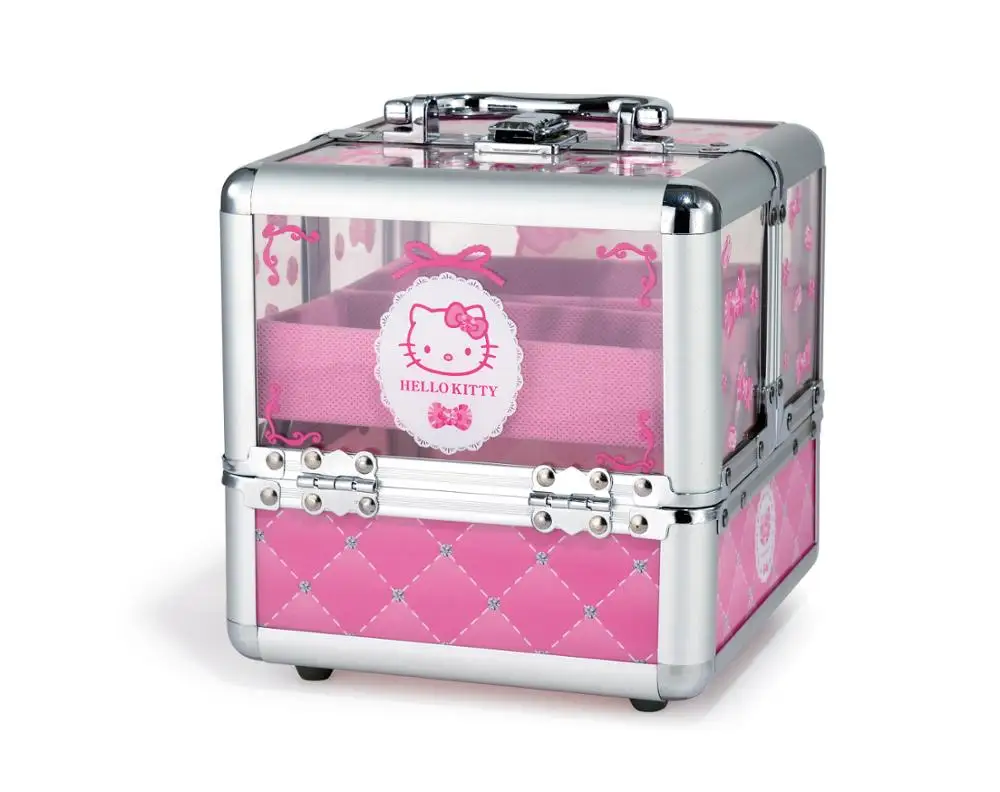 HelloKitty  Adorable Cosmetic Case Portable  Makeup Mini Boxes for travel