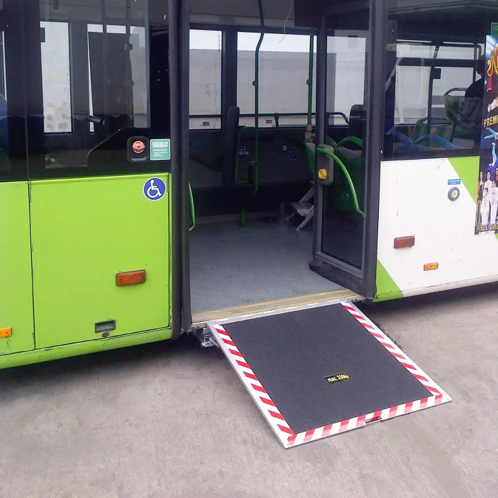 CE certified EWR-L bus wheelchair loading ramps with 350kg capacity