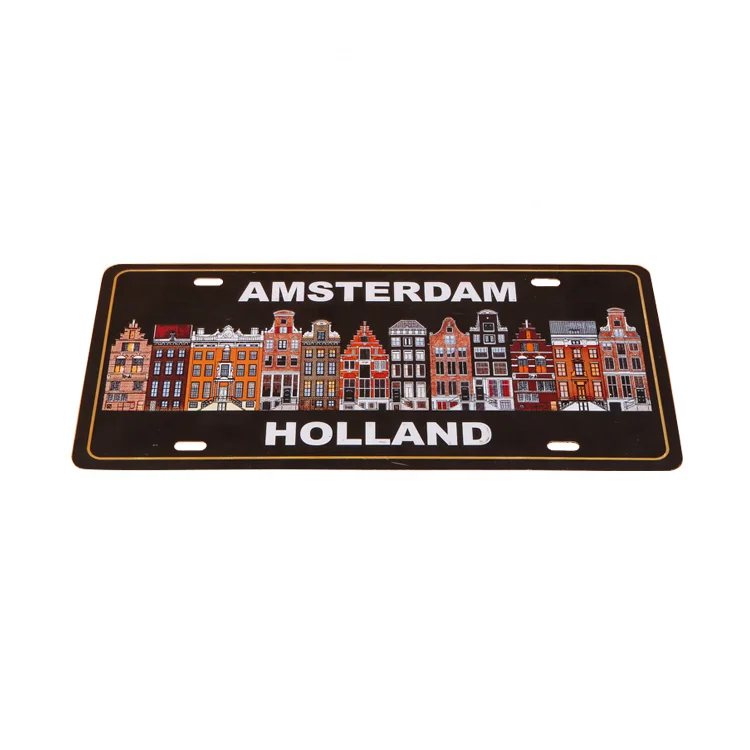 New design factory price customized embossed car licence plate with logo car number sign for sale