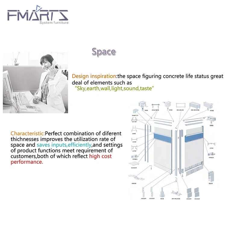 Привлекательный дизайн, роскошная стойка регистрации больничной клиники