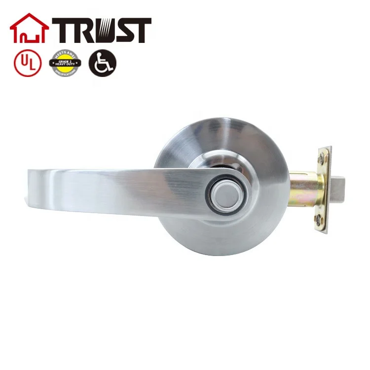 
TRUST 4572-SC Grade 2 Heavy Duty ANSI Commercial Door Lever Lock Privacy Function 