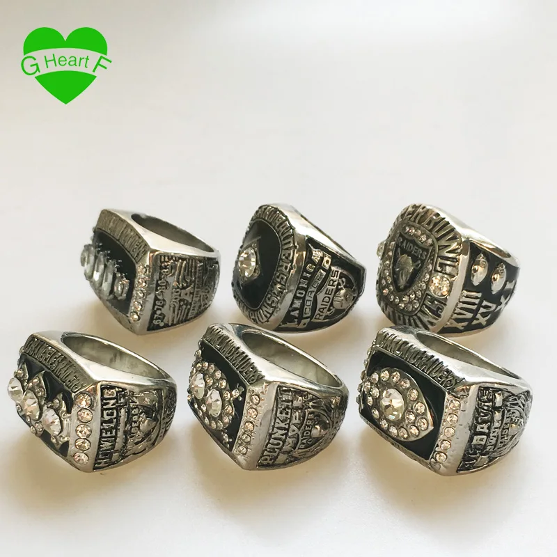Hot Sell Signet Sets Ring for Men Oakland Raiders Championship Rings