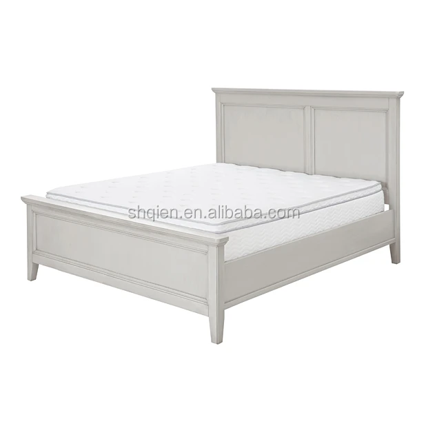 High quality modern American style solid wooden queen bed wholesale for bedroom furniture