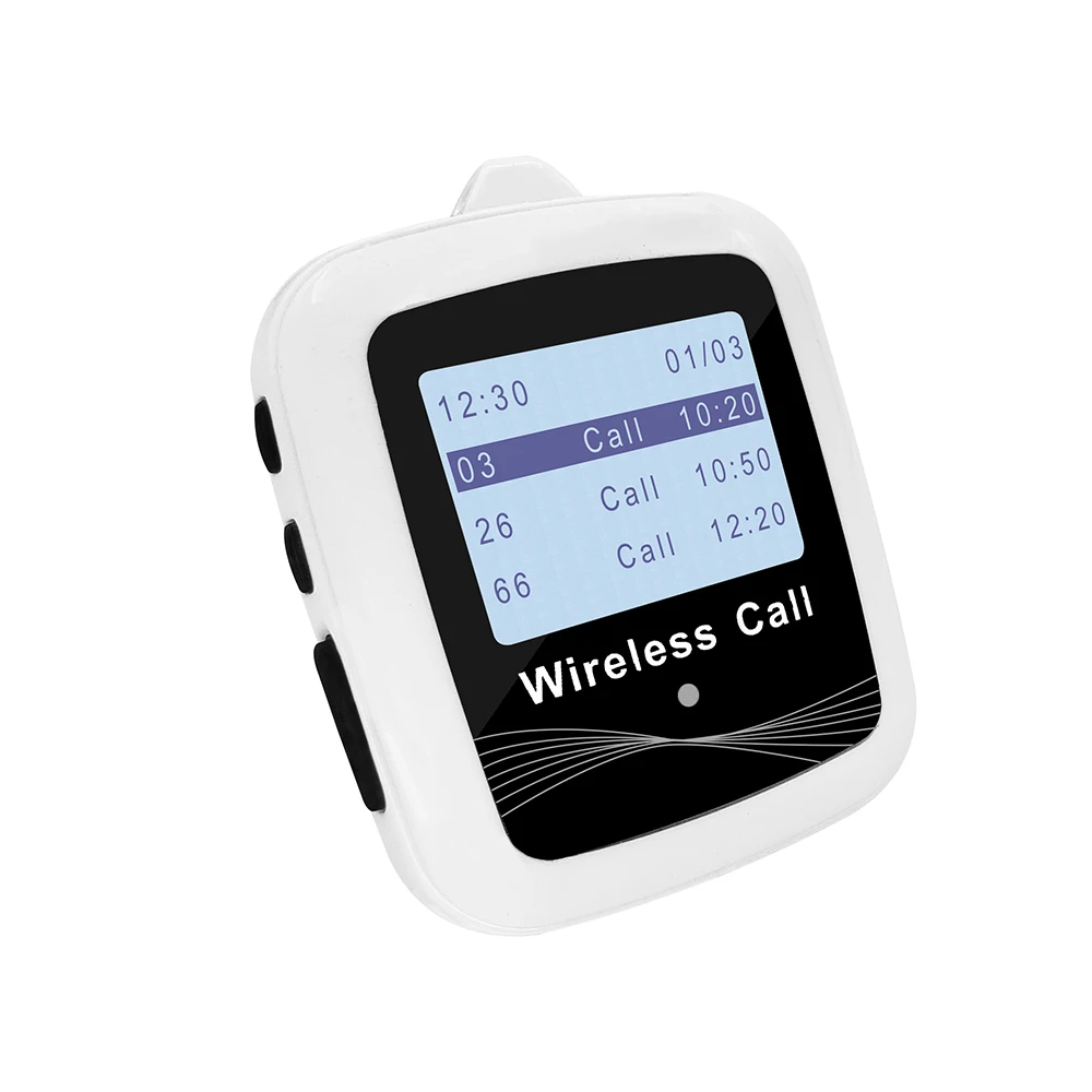 CATEL 433.92MHz Wireless Watch Pager Calling System Call Bells for Hotel Hospital Restaurant Factory