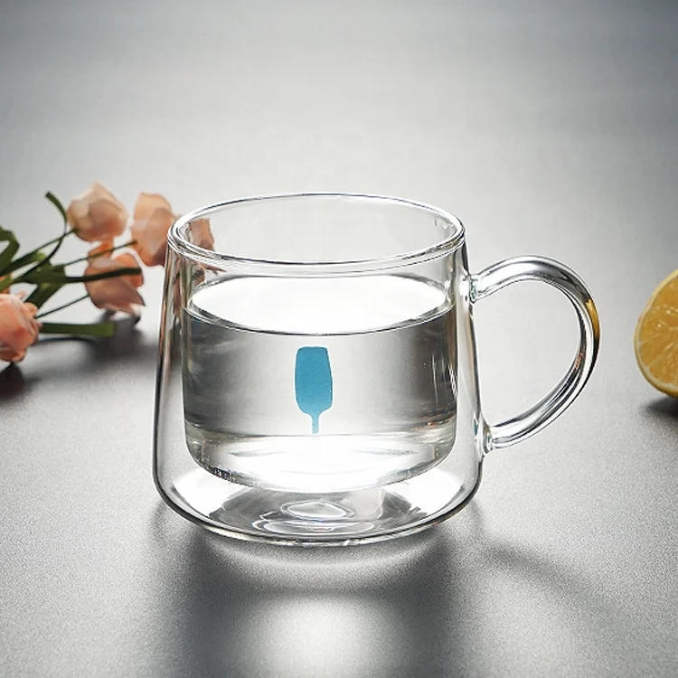 Factory Direct clear coffee latte glass espresso cup 8 oz glass mug