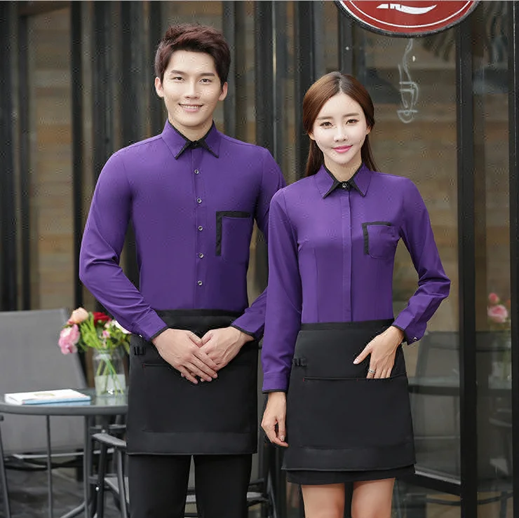 Fast Food Restaurant Waiter Uniform, Waitress Uniform Shirt