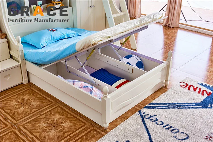 kids bunk bed set children bedroom furniture