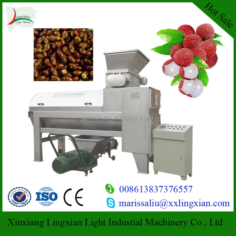 Rambutan peeling and pitting machine pre-treatment production line peel removal machine