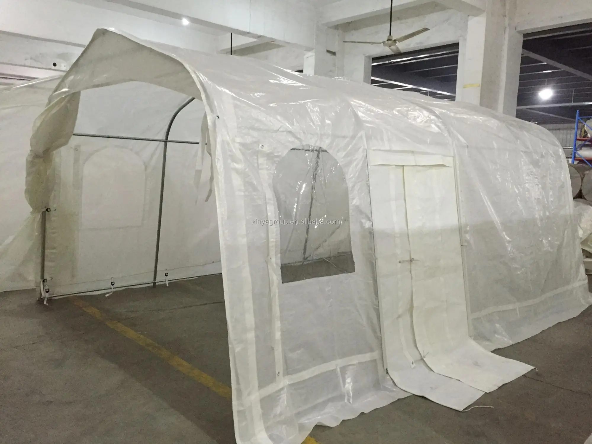 winter snow  car tent steel structure garage
