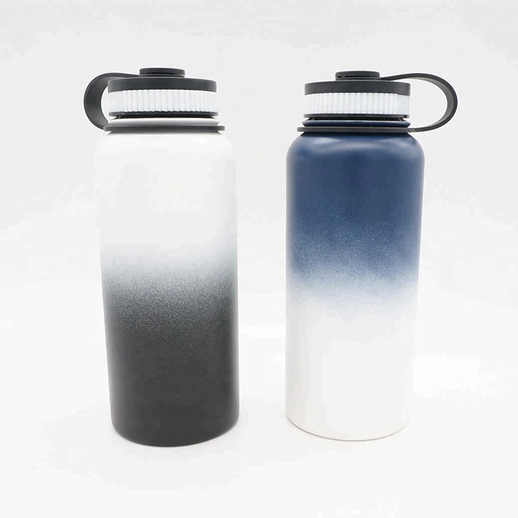 500ml Custom LOGO Double Wall Stainless Steel Water Bottle Vacuum Flask With Handle