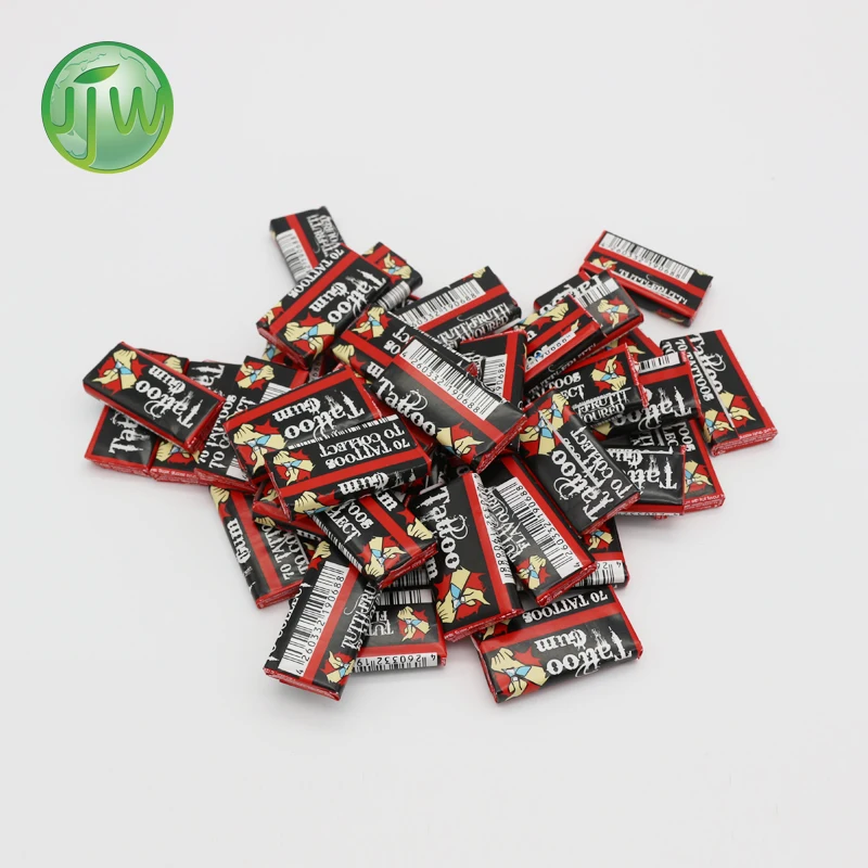 factory direct OEM 5g Halal Tutti-Fruit Flavors Big Tattoo Bubble Gum