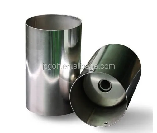 Plastics Tube Solid Color or Checkered Flags + Standard Stick Flag Pole + Aluminum or Stainless Cup Golf Course Golf Flag Set