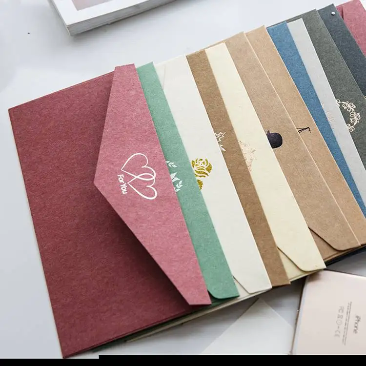 Custom Hot Stamping Self Seal Envelopes Business High Grade Envelope Special Printed Kraft Envelopes