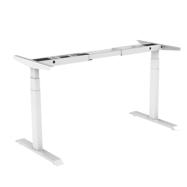 3 stage Dual motor Electric Hight Adjustable Desk Frame Heavy Duty Steel Stand Up Desk for Smart office