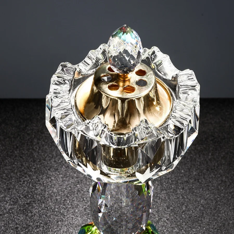 Best selling crystal arabic incense burner for home decoration