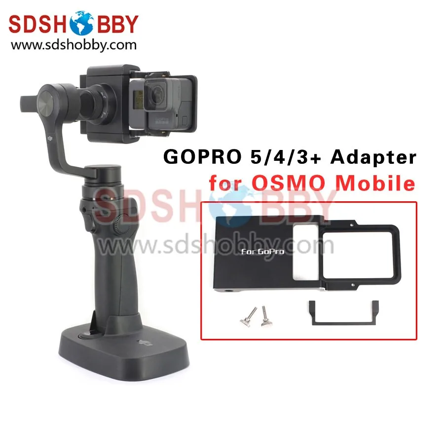 Gopro Hero 5/4/3 +/3 Спорт камеры аксессуары адаптер переключатель Монтажная пластина для Осмо Mobile ручной карданный