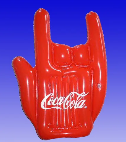 
inflatable hand with logo printing 