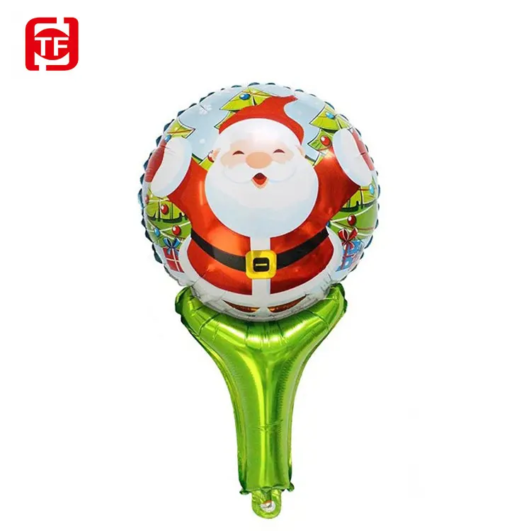 Alibaba Hot Sell 2018 Kids Toys 30*50cm Hand Holding Stick Balloons Inflatable Air Clap Stick Foil balloons