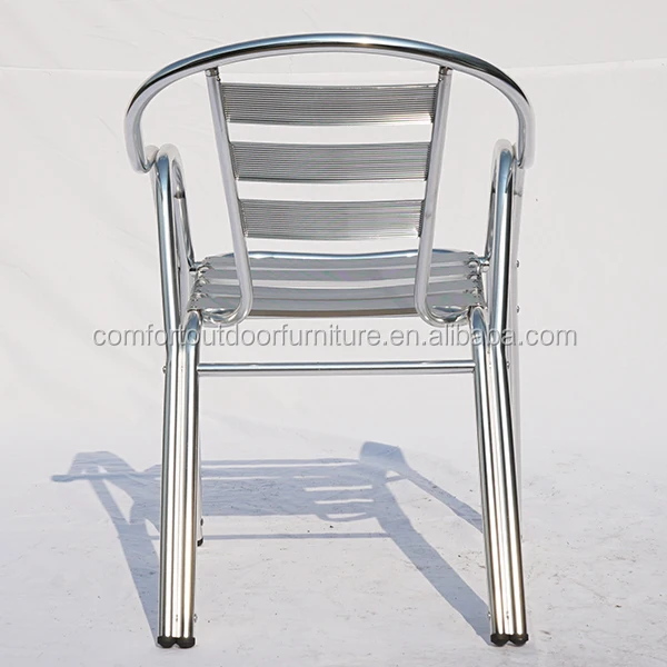 Stackable Aluminum Chair with double tubes