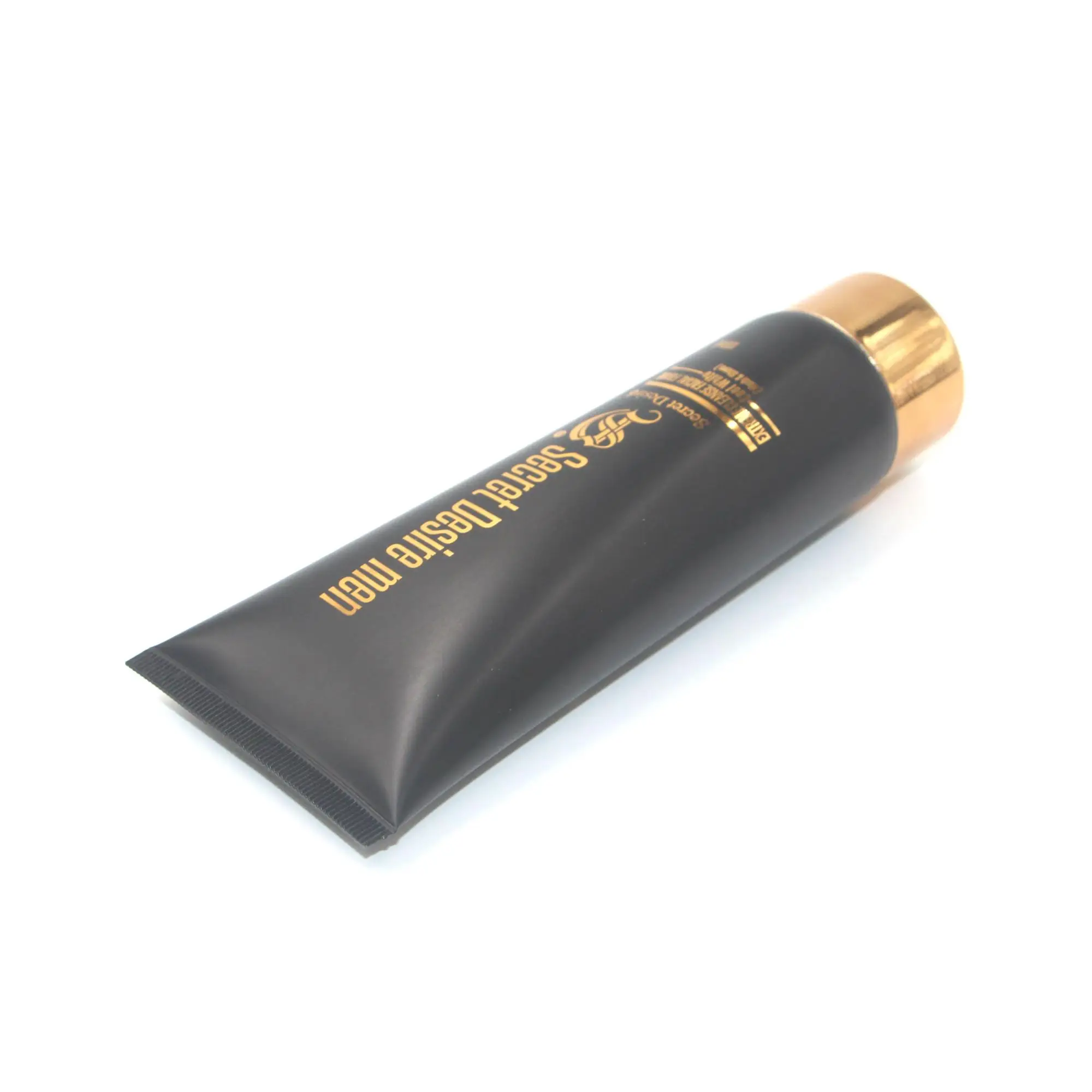 Free Sample Cheap Empty  Plastic Packing Hand Cream Matt Black Soft Squeezed Cosmetic Tube