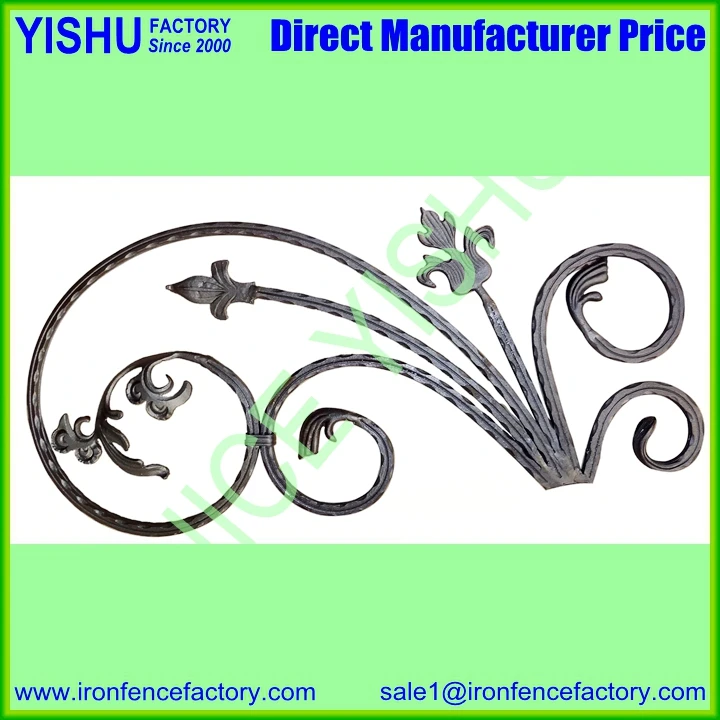 
Producing Kinds Of Ornamental Wrought Iron Fer Decore,Wrought Iron Components,Balustrade And Railing Bars With Low Price 