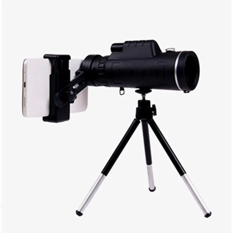 Portable single-cylinder optical telescope waterproof and shockproof fast smart phone adapter for outdoor camping adventure