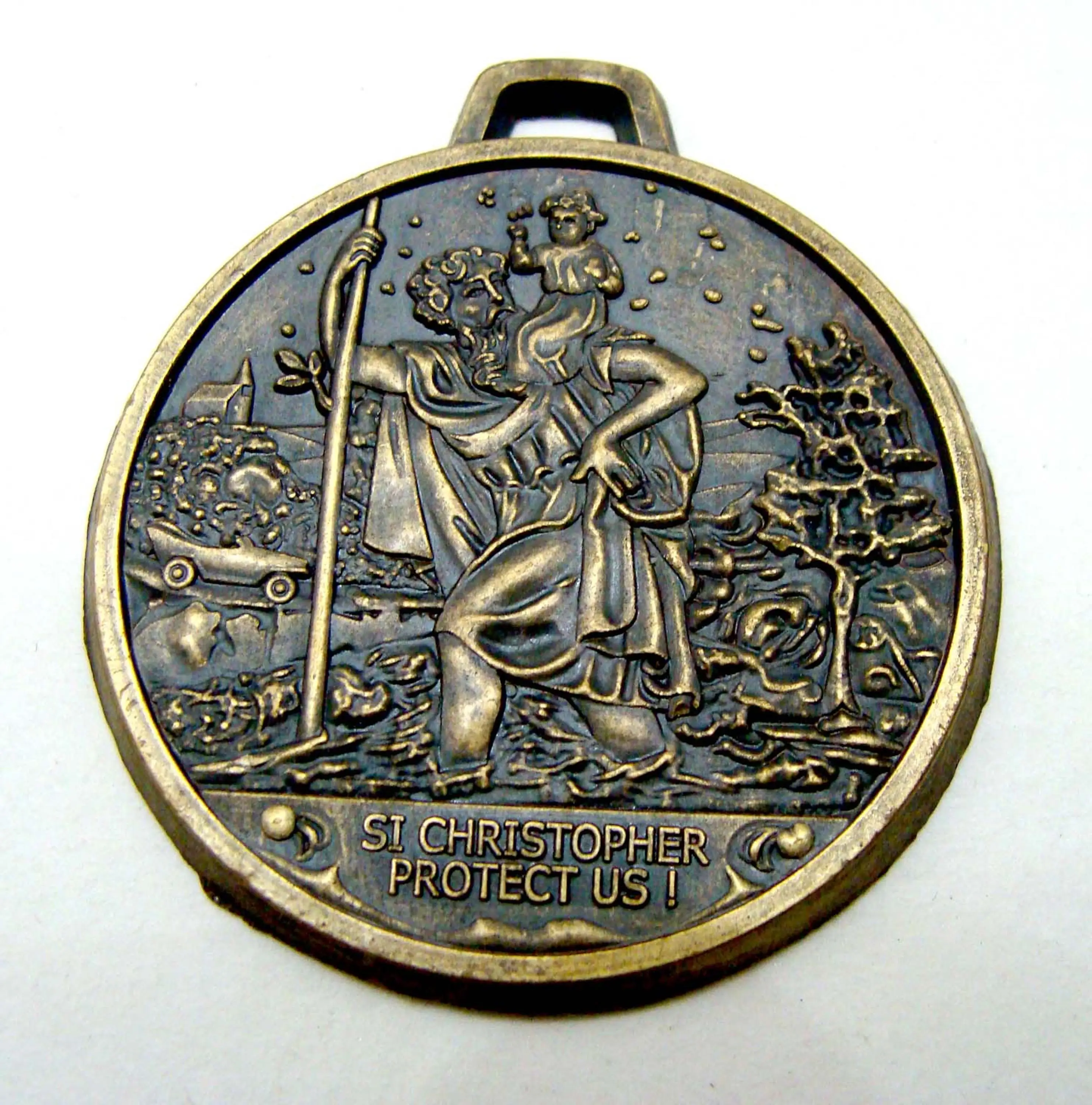 st christopher catholic saint christopher medal