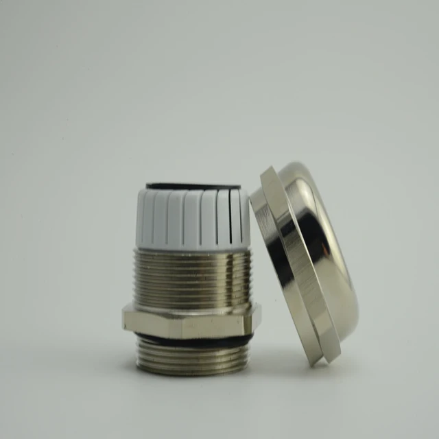 Metal nickel-plated brass cable gland with PG thread cable connector